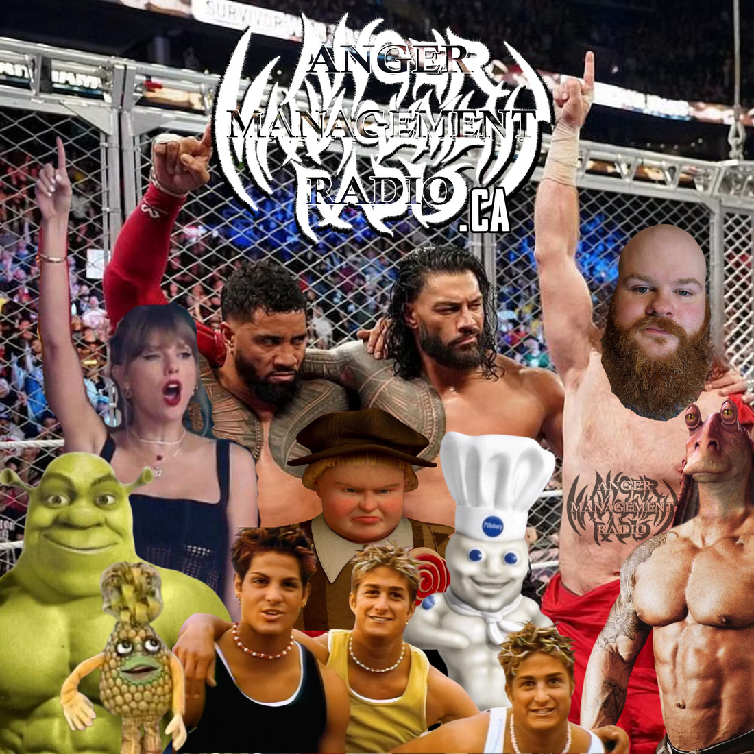 Gruesome Geddes with Canadian Icons and the Anger Management Radio logo