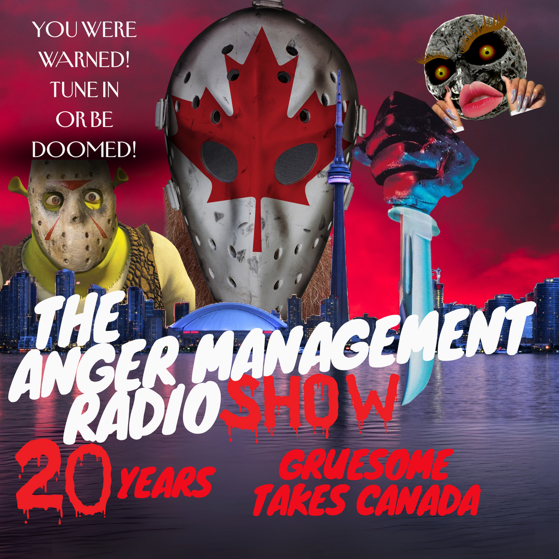 THE ANGER MANAGEMENT RADIO SHOW (Friday the 13th inspired picture)